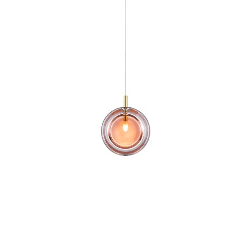Bomma+Lens Single Pendant max. 1,2W G4 (komplektis 1,2W 100lm 2700K CRI>90), rippvalgusti, mocha mousse, harjatud kuld