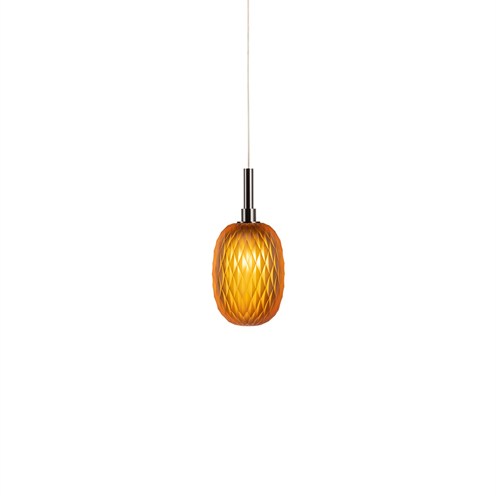 Bomma+Metamorphosis Single Pendant Small max. 1,2W G4 (komplektis 1,2W 100lm 2700K CRI>90), rippvalgusti, merevaigukollane, antratsiit