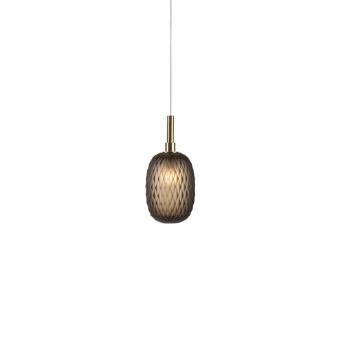 Bomma+Metamorphosis Single Pendant Small max. 1,2W G4 (komplektis 1,2W 100lm 2700K CRI>90), rippvalgusti, suitsune pruun, harjatud kuld