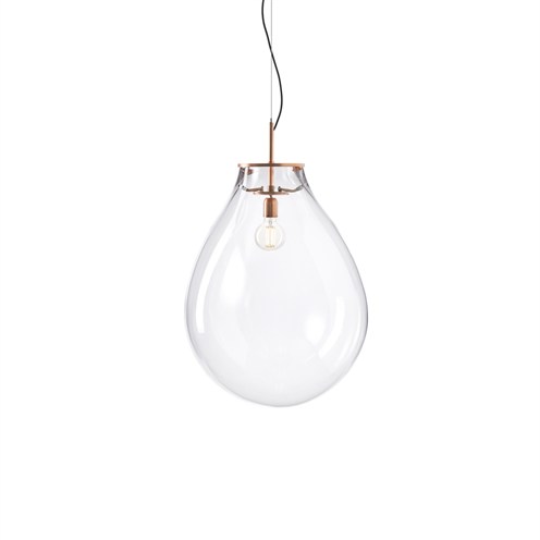 Bomma+Tim Pendant Large max. 13W E27 (komplektis G95 6W 540lm 2700K CRI>90), rippvalgusti, klaar, harjatud vask