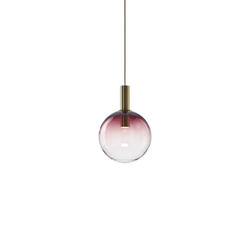Bomma+Divina Pendant max. 8W GU10 (komplektis 4W 624lm 2700K CRI>90), rippvalgusti, ploomililla, harjatud kuldne