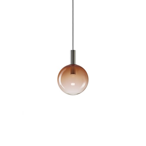 Bomma+Divina Pendant max. 8W GU10 (komplektis 4W 624lm 2700K CRI>90), rippvalgusti, punakasoranž, harjatud hõbedane