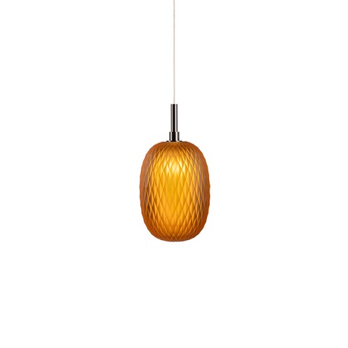Bomma+Metamorphosis Single Pendant Large max. 1,2W G4 (komplektis 1,2W 100lm 2700K CRI>90), rippvalgusti, merevaigukollane, antratsiit