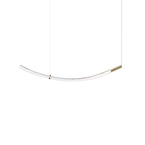 Bomma+Flare Pendant Type B LED 4W 400lm 2700K CRI>90, hämardatav DALI, rippvalgusti, harjatud kuld