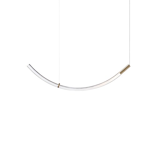 Bomma+Flare Pendant Type C LED 4W 400lm 2700K CRI>90, hämardatav DALI, rippvalgusti, harjatud kuld