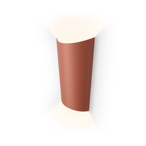 Vibia+Break Plus LED 2x4W 154lm 2700K CRI>90, IP65, välisvalgusti, terra punane (NCS S 4040-Y70R)