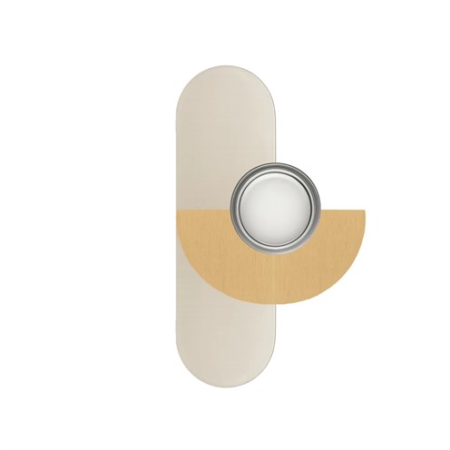 Robin+Brera Arco Mezzo GX53, seinavalgusti, harjatud kuld