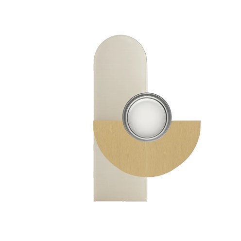 Robin+Brera Linea Mezzo GX53, seinavalgusti, harjatud kuld