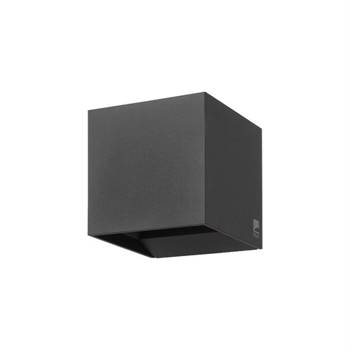 PRO+CALPINO PRO LED 6,5W 392lm 3000K, hämardatav TRIAC, IP65, seinavalgusti, matt must, reguleeritav valgusvihk