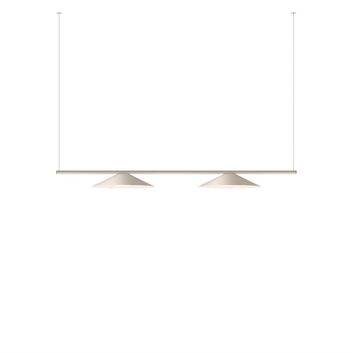 Vibia+Circus Solo Hidden Diffuser LED 2x11,1W 3104lm 2700K CRI>90, hämardatav Push/DALI, rippvalgusti, siidhall