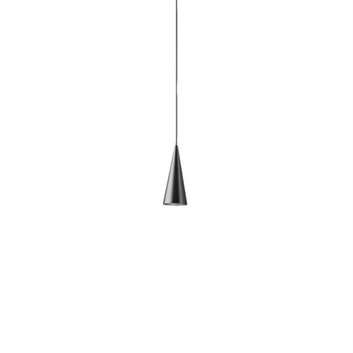 Wästberg+CONE SUSPENDED W151XS1 LED 10,6W 508lm 2700K CRI>98, hämardatav phase-cut, rippvalgusti, must