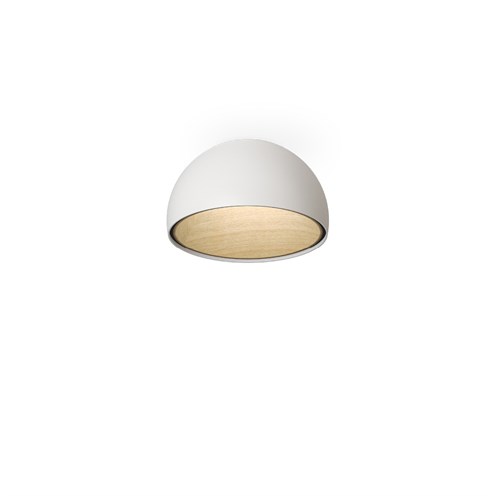 Vibia+Duo LED 12W 779lm 2700K CRI>90, hämardatav Push/1-10V, laevalgusti, valge (RAL 9016), tammepuit