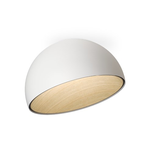 Vibia+Duo LED 26W 1344lm 2700K CRI>90, hämardatav Push/1-10V/DALI, laevalgusti, valge (RAL 7016), tammepuit