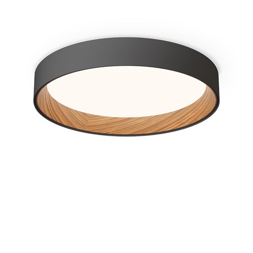 Vibia+Duo LED 46W 3300lm 2700K CRI>90, hämardatav Push/1-10V/DALI, laevalgusti, grafiit (ADAPTA RF 9913 WX), pähklipuit