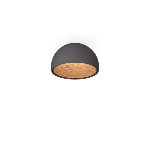Vibia+Duo LED 12W 779lm 2700K CRI>90, hämardatav Push/1-10V, laevalgusti, grafiit (ADAPTA RF 9913 WX), pähklipuit