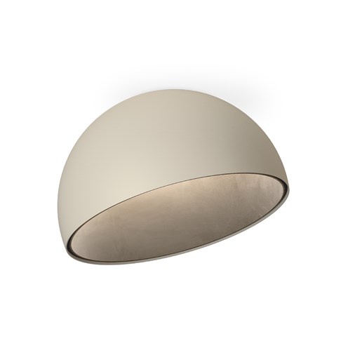 Vibia+Duo petra LED 26W 1251lm 2700K CRI>90, hämardatav Push/1-10V/DALI, laevalgusti, kreemjas (RAL 7044), kiltkivi