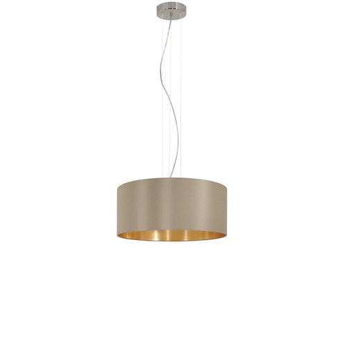 EGLO+MASERLO Pruunikashall/Kuldne 3x60W E27 220-240V