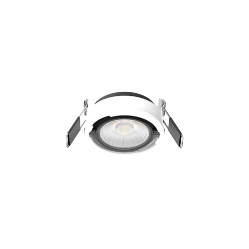 PRO+EXUMA LED 6W 578/613/618lm 2700/3000/4000K (lülitiga reguleeritav) 40°, hämardatav TRIAC, IP65, süvisvalgusti, valge, paigaldusraam tellida eraldi