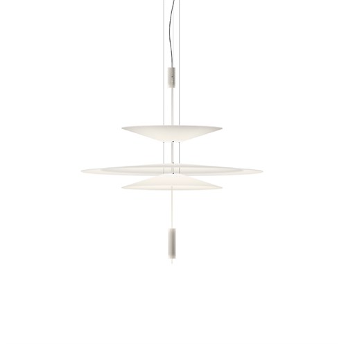 Vibia+Flamingo LED 3x5,6W 1921lm 2700K CRI>90, hämardatav Push/1-10V, rippvalgusti, valge