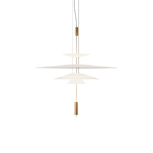 Vibia+Flamingo LED 3x5,6W 1921lm 2700K CRI>90, hämardatav Push/1-10V, rippvalgusti, kuldne
