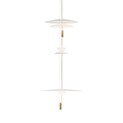 Vibia+Flamingo LED 4x5,6W 2782lm 2700K CRI>90, hämardatav Push/1-10V, rippvalgusti, kuldne