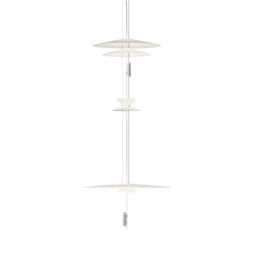 Vibia+Flamingo LED 4x5,6W 2782lm 2700K CRI>90, hämardatav Push/1-10V, rippvalgusti, valge