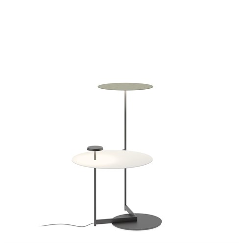 Vibia+Flat LED 2 × LED 7W 1280lm 2700K CRI>90, hämardatav PUSH, põrandavalgusti, roheline (NCS S 4005-G80Y)