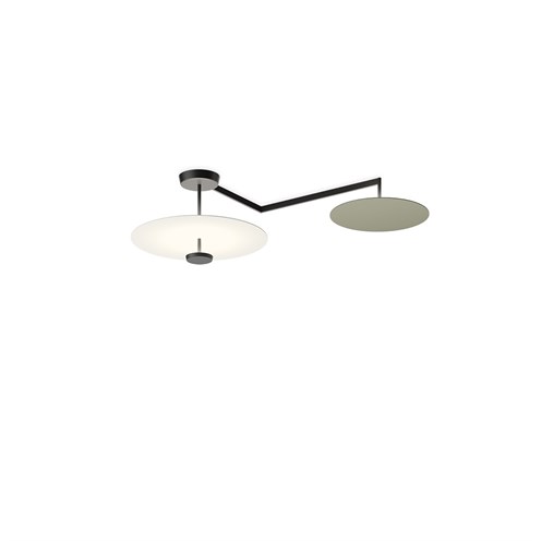 Vibia+Flat LED 3x13,5W 2875lm 2700K CRI>90, hämardatav Push/1-10V/DALI, laevalgusti, valge/roheline L1 (NCS S 0300-N, S 4005-G80Y)