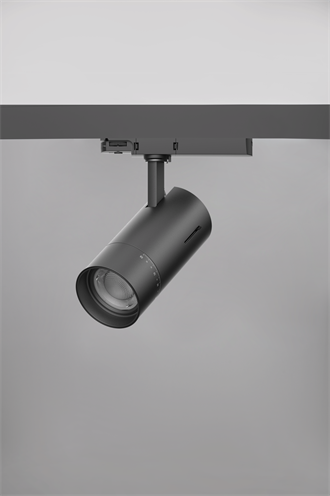 Nexia+Owwl S 20W 1930lm CRI90 2700/3000/4000K (lülitiga valgustemperatuuri valimine) 24-60° zoom reflektor, hämardatav valgusti küljes olevalt nupult MUST