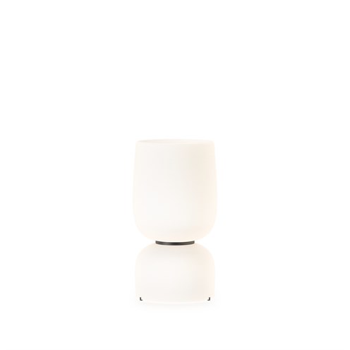 Vibia+Ghost LED 39,6W 4352lm 2700K CRI>90, hämardatav Push dim, lauavalgusti, must, opaalklaas
