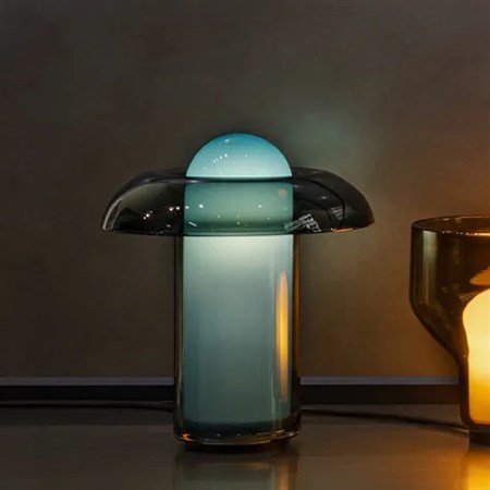 Rakumba+Haru max. 24W E27, lauavalgusti, sinakasroheline