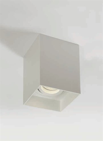 SL+Pinnapealne kohtvalgusti Honos Square max 10W GU10, 90x90mm h=115mm; suunatav 20º; metall, valge