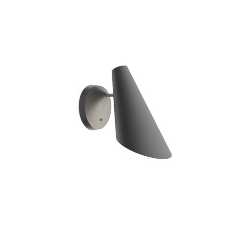 Vibia+I.Cono LED 6W 186lm 2700K CRI>90, seinavalgusti, lülitiga, tumehall (NCS S 7000-N)