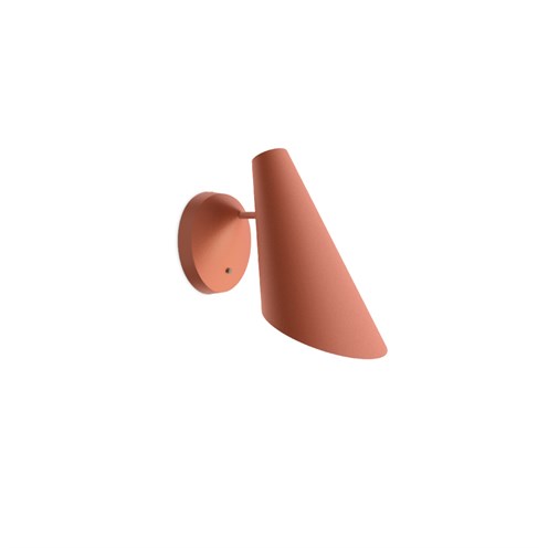 Vibia+I.Cono LED 6W 186lm 2700K CRI>90, seinavalgusti, lülitiga, terra punane (NCS S 4040-Y70R)