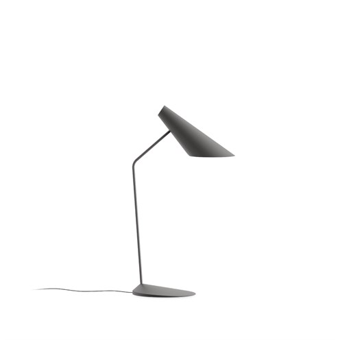 Vibia+I.Cono LED 6W 186lm 2700K CRI>90, hämardatav Push dim, lauavalgusti, tumehall (NCS S 7000-N)