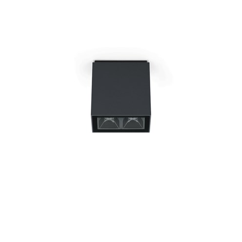 Lombardo+Kura Top X2 LED 4W 310lm 700mA 3000K CRI>95 28°, IP65, laevalgusti, tumehall, liiteseadmeta