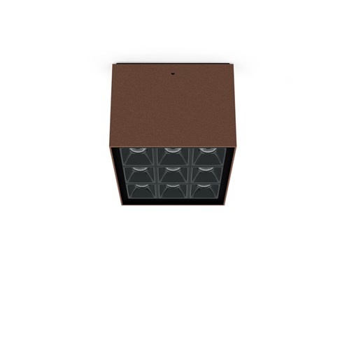 Lombardo+Kura Top X9 LED 18W 1435lm 700mA 3000K CRI>95 28°, IP65, laevalgusti, corten, liiteseadmeta