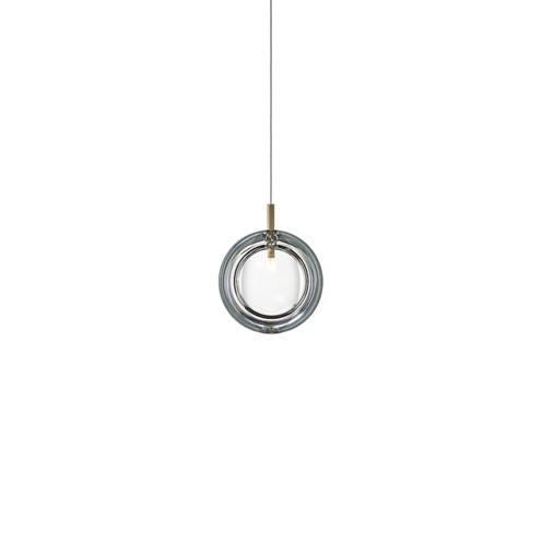 Bomma+Lens Single Pendant max. 1,2W G4 (komplektis 1,2W 100lm 2700K CRI>90), rippvalgusti, klaar, harjatud kuld