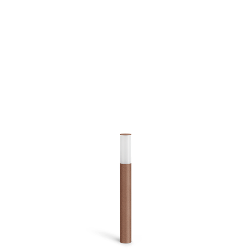 Lombardo+Kit 04 - Line Down Post H500 LED 6W 431lm 3000K, IP66, välisvalgusti, corten