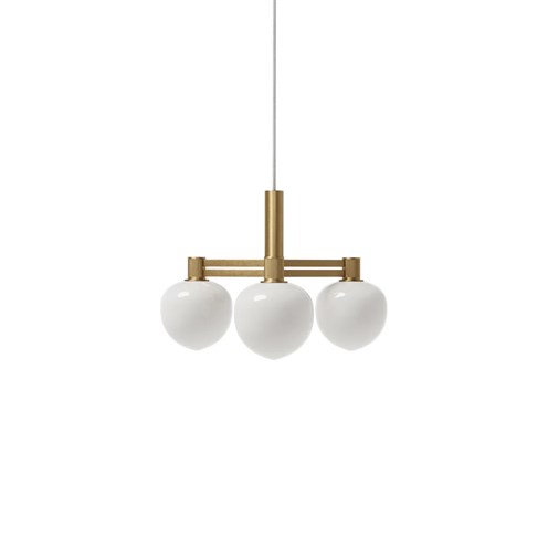 LYFA+MEMOIR CHANDELIER 120 III 3x max. 28W G9, rippvalgusti, messing, opaalklaas