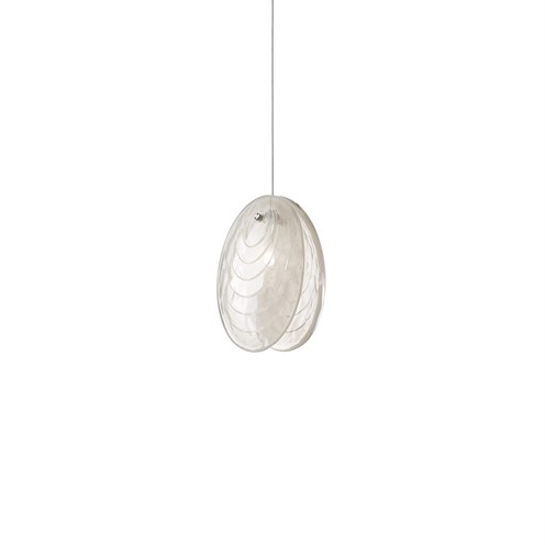 Bomma+Mussels Single Pendant max. 1,2W G4 (komplektis 1,2W 100lm 2700K CRI>90), rippvalgusti, alabaster/antratsiit