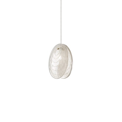 Bomma+Mussels Single Pendant max. 1,2W G4 (komplektis 1,2W 100lm 2700K CRI>90), rippvalgusti, alabaster/harjatud kuld