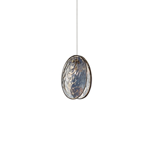 Bomma+Mussels Single Pendant max. 1,2W G4 (komplektis 1,2W 100lm 2700K CRI>90), rippvalgusti, tume pärlmutter/harjatud kuld