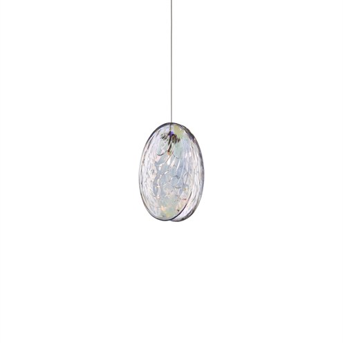 Bomma+Mussels Single Pendant max. 1,2W G4 (komplektis 1,2W 100lm 2700K CRI>90), rippvalgusti, pärlmutter/antratsiit