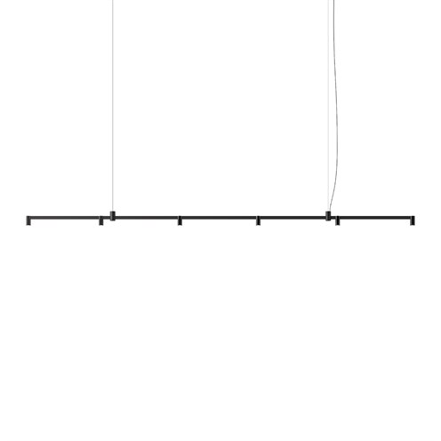 Vibia+Nexum Lineal LED 30W 1818lm 2700K CRI>90, hämardatav DALI, rippvalgusti, must (NCS S 8500-N)