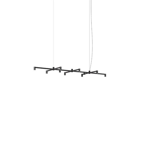 Vibia+Nexum Rectangular LED 50W 3030lm 2700K CRI>90, hämardatav DALI, rippvalgusti, must (NCS S 8500-N)