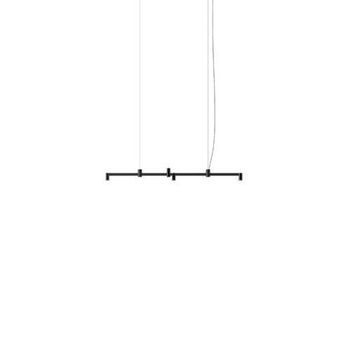 Vibia+Nexum Lineal LED 20W 1212lm 2700K CRI>90, hämardatav DALI, üles/alla valgusega rippvalgusti, must (NCS S 8500-N)