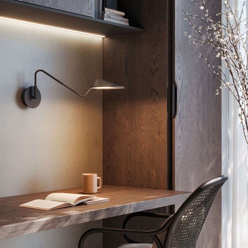 Bover+Nón Lá A/03 LED 13,5W 1051lm 2700K CRI>90, hämardatav TRIAC, seinavalgusti, must