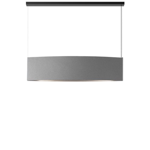 Bover+Noren S/151 LED 22,5W 1141lm 3000K CRI>95 60°, hämardatav DALI, alla valgusega rippvalgusti, helehall, heli summutav materjal