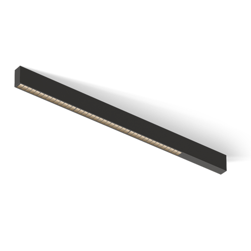 Vibia+Offset Low Glare LED 41,1W 5022lm 2700K CRI>90 UGR<19, hämardatav DALI, laevalgusti, must